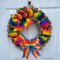 RIBBON Pride Wreath Bow Rainbow Stripe Decorations Lesbian Gay Burlap Ornaments